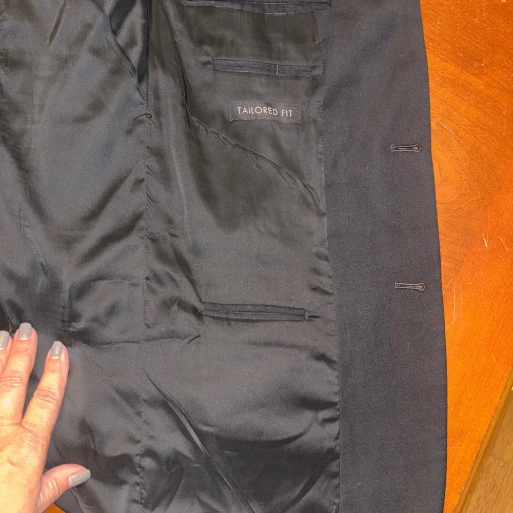 Jos A Bank | Travelers Collection | Black Wool Blazer |‎ Men's 42L